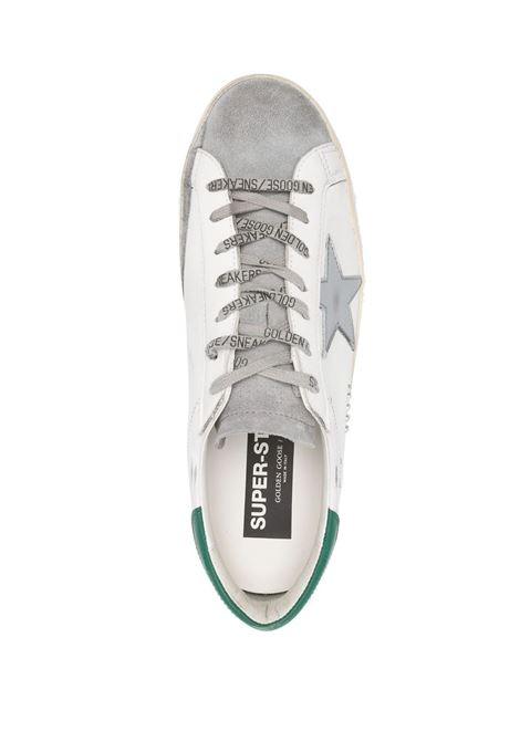 white and green calf leather Super-Star low-top sneakers  GOLDEN GOOSE | GMF00102-F00416782171